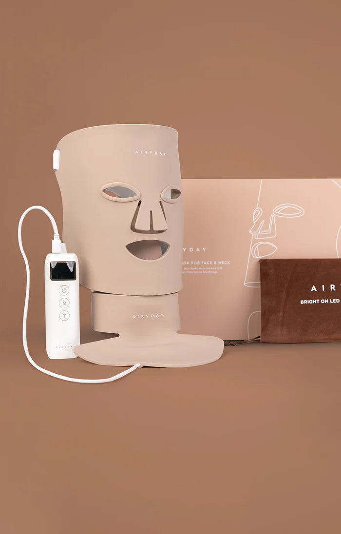 Bright On LED Mask for Face & Neck + Free Tote Bags Xmas Deal