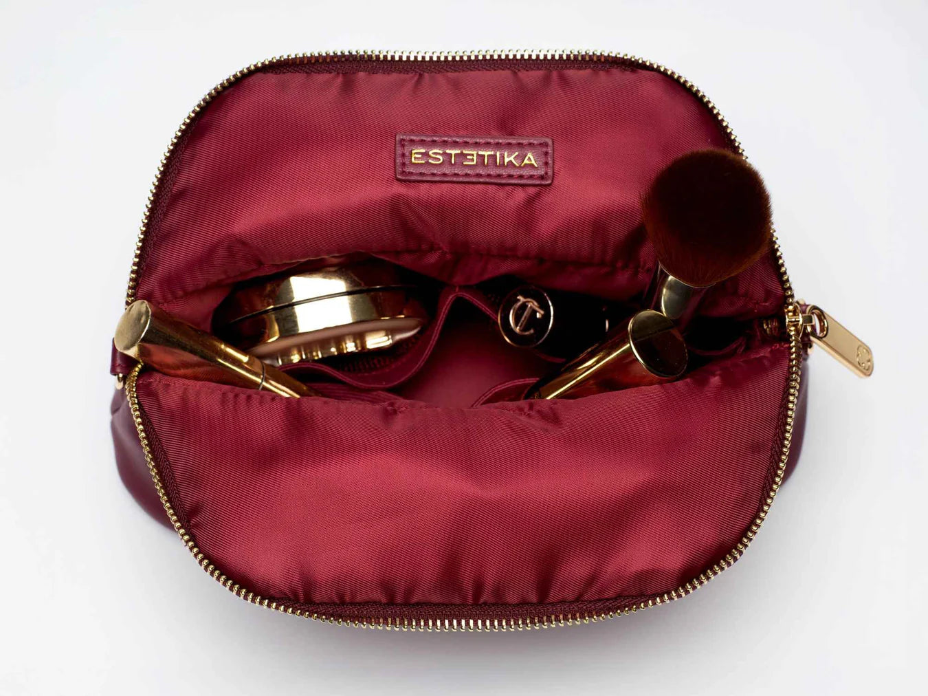 BURGUNDY MINEE COSMETIC POUCH