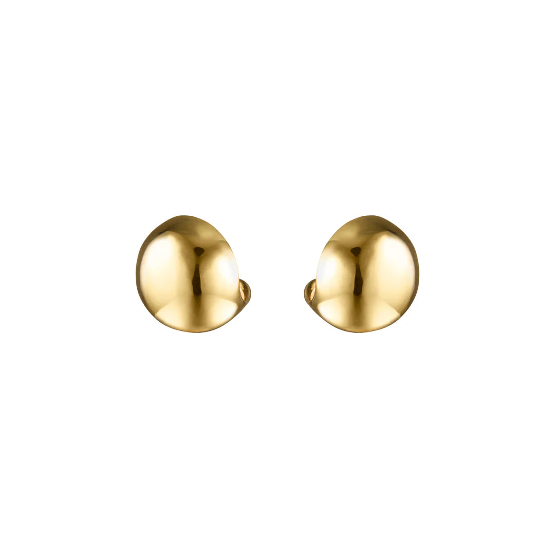 Pallina Studs , Polished Gold Plating