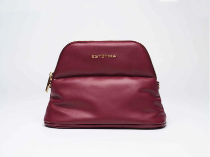 BURGUNDY MINEE COSMETIC POUCH