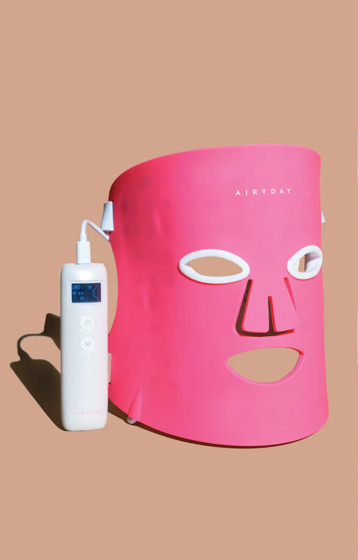 Bright On LED Face Mask + FREE Canvas Tote Bag - Pink