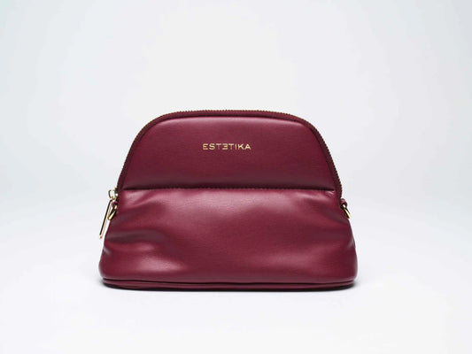 BURGUNDY MINEE COSMETIC POUCH