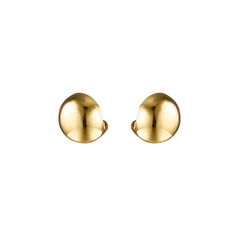 Pallina Studs , Polished Gold Plating