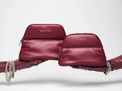 BURGUNDY MINEE COSMETIC POUCH