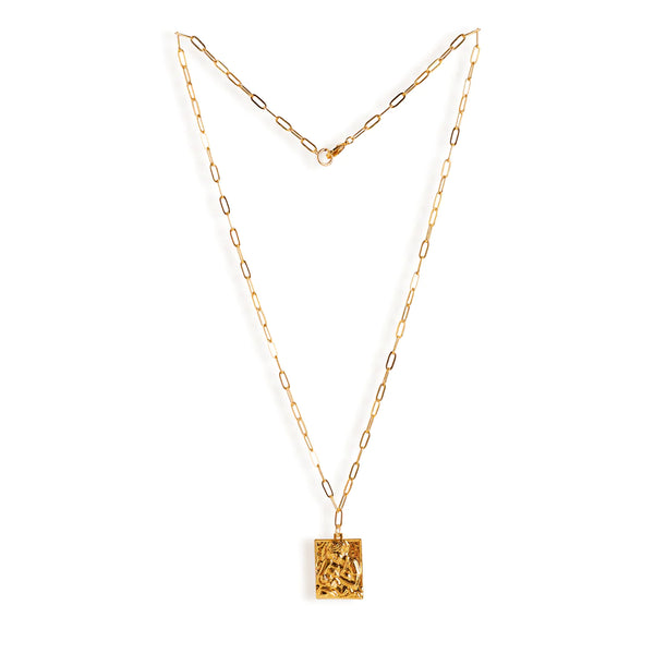 La Madonna Necklace Long, 18KT Gold Plated