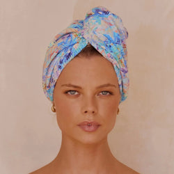 RIVA Hair Towel Wrap in Artsy Floral