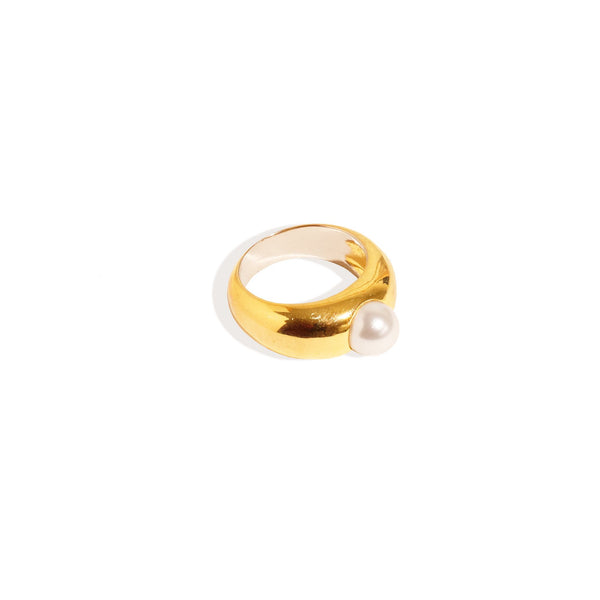 Frankie Stone Ring 18KT Gold Plated